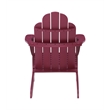 Home Square 3-Piece Set with Outdoor Side Table and 2 Chairs in Red