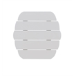 Home Square 3-Piece Set with Outdoor Side Table and 2 Chairs in White