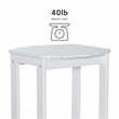 Home Square 5-Piece Set with Side Table & 2 Chairs & 2 Ottoman