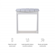 Home Square 5-Piece Set with Side Table & 2 Chairs & 2 Ottoman