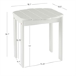 Home Square 5-Piece Set with Side Table & 2 Chairs & 2 Ottoman