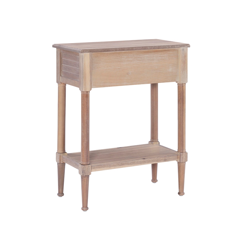 Home Square 3-Piece Set with Accent Table and 2 Side Tables in Natural