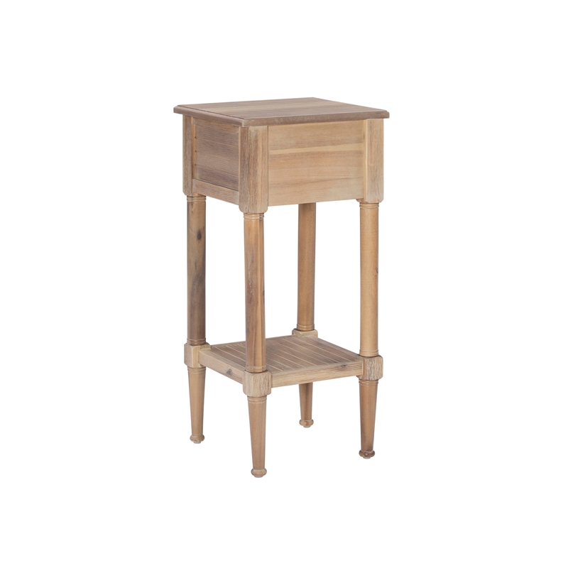 Home Square 3-Piece Set with Accent Table and 2 Side Tables in Natural