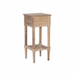 Home Square 3-Piece Set with Accent Table and 2 Side Tables in Natural