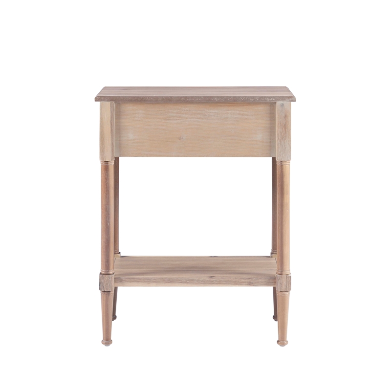 Home Square 3-Piece Set with Accent Table and 2 Side Tables in Natural
