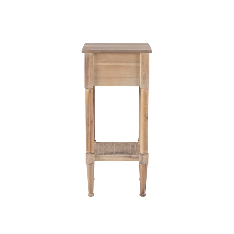 Home Square 3-Piece Set with Accent Table and 2 Side Tables in Natural