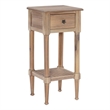 Home Square 3-Piece Set with Accent Table and 2 Side Tables in Natural