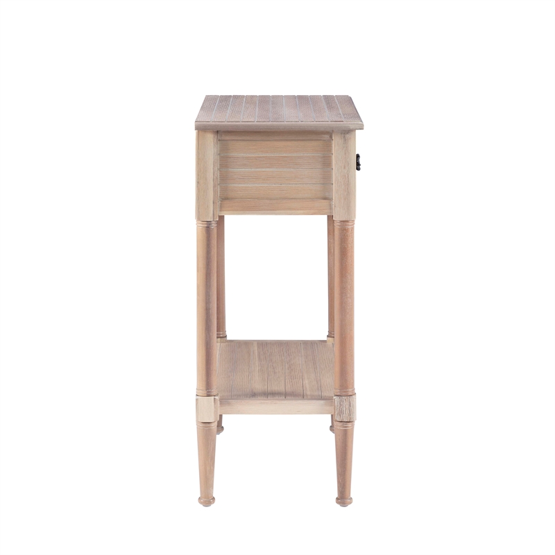 Home Square 3-Piece Set with Accent Table and 2 Side Tables in Natural
