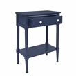 Home Square 3-Piece Set with Accent Table and 2 Side Tables in Navy
