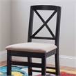 Home Square 3-Piece Set with Dining Table and Two Dining Chairs in Black