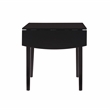 Home Square 3-Piece Set with Dining Table and Two Dining Chairs in Black