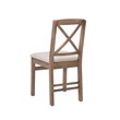 Home Square 3-Piece Set with Dining Table and Two Dining Chairs in Washed Gray