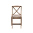 Home Square 3-Piece Set with Dining Table and Two Dining Chairs in Washed Gray