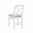 Home Square 3-Piece Set with Dining Table and Two Dining Chairs in White