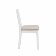 Home Square 3-Piece Set with Dining Table and Two Dining Chairs in White