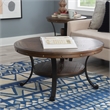 Home Square 3-Piece Set with Coffee Table and 2 Metal End Tables