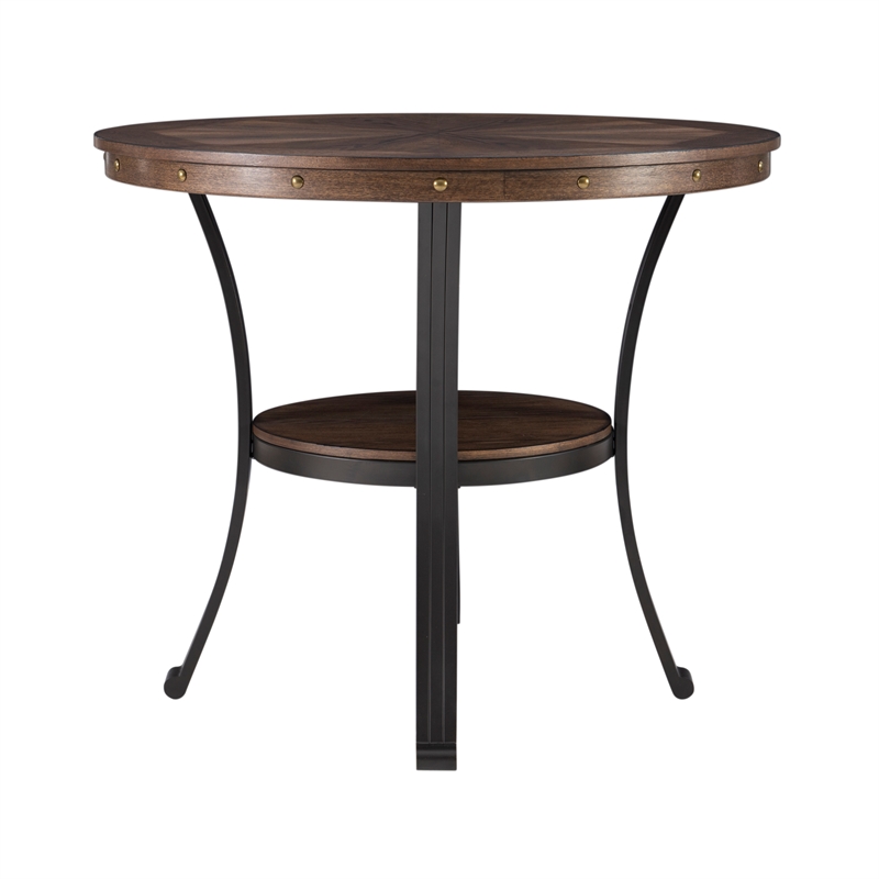 Home Square 3-Piece Set with Coffee Table and 2 Metal End Tables