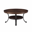 Home Square 3-Piece Set with Coffee Table and 2 Metal End Tables
