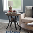 Home Square 3-Piece Set with Coffee Table and 2 Metal End Tables