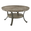 Home Square 3-Piece Set with Coffee Table and 2 Accent Tables in Pewter