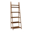Home Square 2-Piece Set with One Drawer Desk and Five Shelf Bookcase