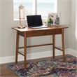 Home Square 2-Piece Set with One Drawer Desk and Five Shelf Bookcase