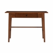 Home Square 2-Piece Set with One Drawer Desk and Five Shelf Bookcase