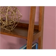 Home Square 2-Piece Set with One Drawer Desk and Five Shelf Bookcase