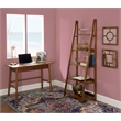 Home Square 2-Piece Set with One Drawer Desk and Five Shelf Bookcase