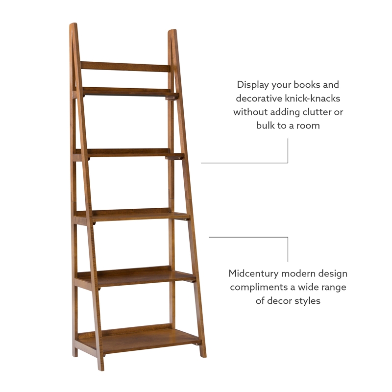 Home Square 2-Piece Set with One Drawer Desk and Five Shelf Bookcase