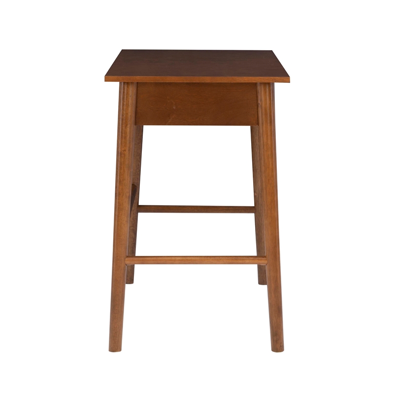 Home Square 2-Piece Set with One Drawer Desk and Five Shelf Bookcase