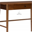 Home Square 2-Piece Set with One Drawer Desk and Five Shelf Bookcase