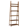 Home Square 2-Piece Set with One Drawer Desk and Five Shelf Bookcase