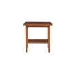 Home Square 3-Piece Set with Coffee Table and Accent End Table in Brown