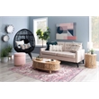 Home Square 3-Piece Set with Coffee Table and 2 Side Tables in Natural