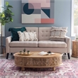 Home Square 3-Piece Set with Coffee Table and 2 Side Tables in Natural