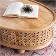 Home Square 3-Piece Set with Coffee Table and 2 Side Tables in Natural