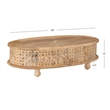 Home Square 3-Piece Set with Coffee Table and 2 Side Tables in Natural
