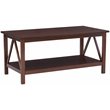 Home Square 3-Piece Set with Coffee Table and 2 End Tables in Brown