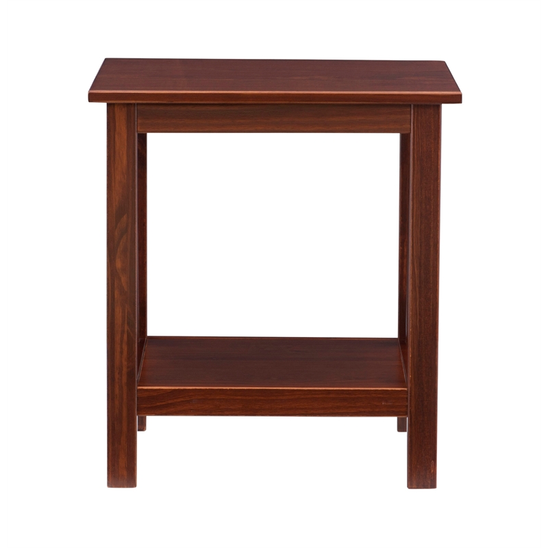 Home Square 3-Piece Set with Coffee Table and 2 End Tables in Brown
