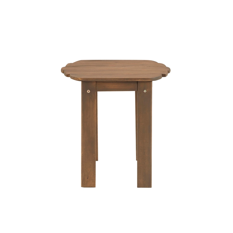 Home Square 6-Piece Set with Side Table & Coffee Table & 2 Chairs & 2 Ottomans