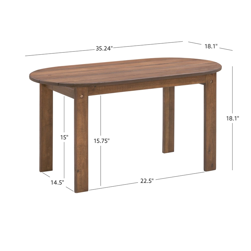 Home Square 6-Piece Set with Side Table & Coffee Table & 2 Chairs & 2 Ottomans