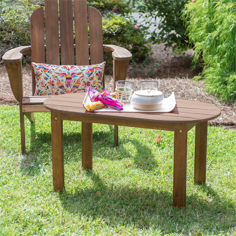 Home Square 6-Piece Set with Side Table & Coffee Table & 2 Chairs & 2 Ottomans
