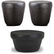 Home Square 3-Piece Set with Coffee Table and 2 Side Tables in Rustic Bronze