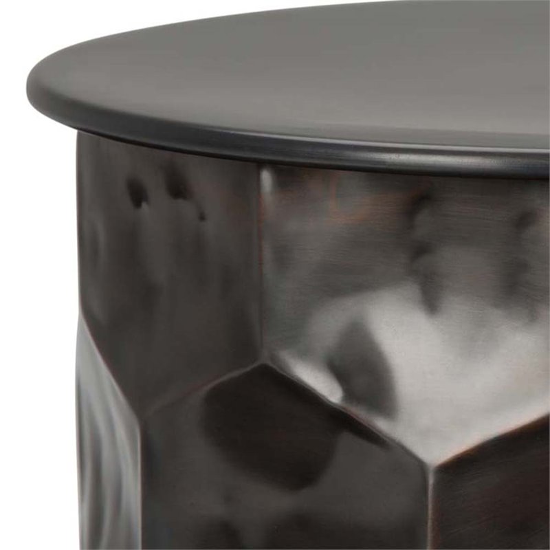 Home Square 2-Piece Set with Coffee Table and Side Table in Antique Bronze