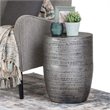 Home Square 2-Piece Set with Coffee Table and Side Table in Antique Silver