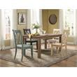 Home Square 5-Piece Set with Dining Table and 4 Dining Chairs in Brown