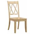 Home Square 5-Piece Set with Dining Table and 4 Dining Chairs in Buttermilk