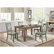 Home Square 5-Piece Set with Dining Table and 4 Dining Chairs in Buttermilk