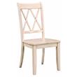 Home Square 5-Piece Set with Dining Table and 4 Dining Chairs in White